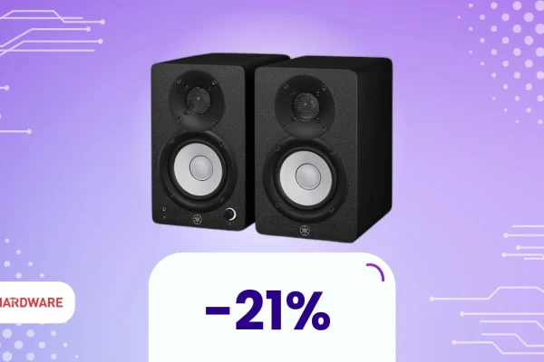 Yamaha HS4: monitor da studio compatti e fedeli sotto i 200€ con doppio sconto!