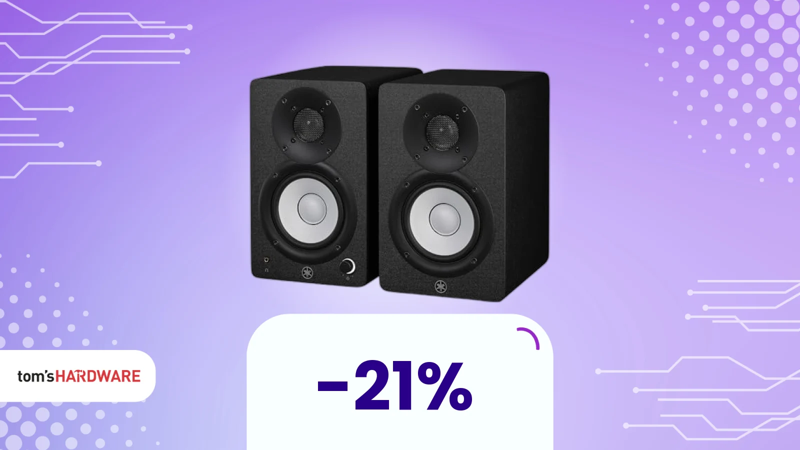 Yamaha HS4: monitor da studio compatti e fedeli sotto i 200€ con doppio sconto!