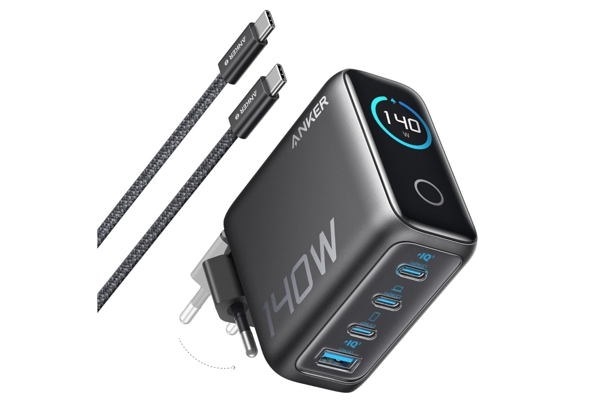 Anker Zolo: Caricatore USB-C 140W con 4 Porte in Offerta a 63,16€!