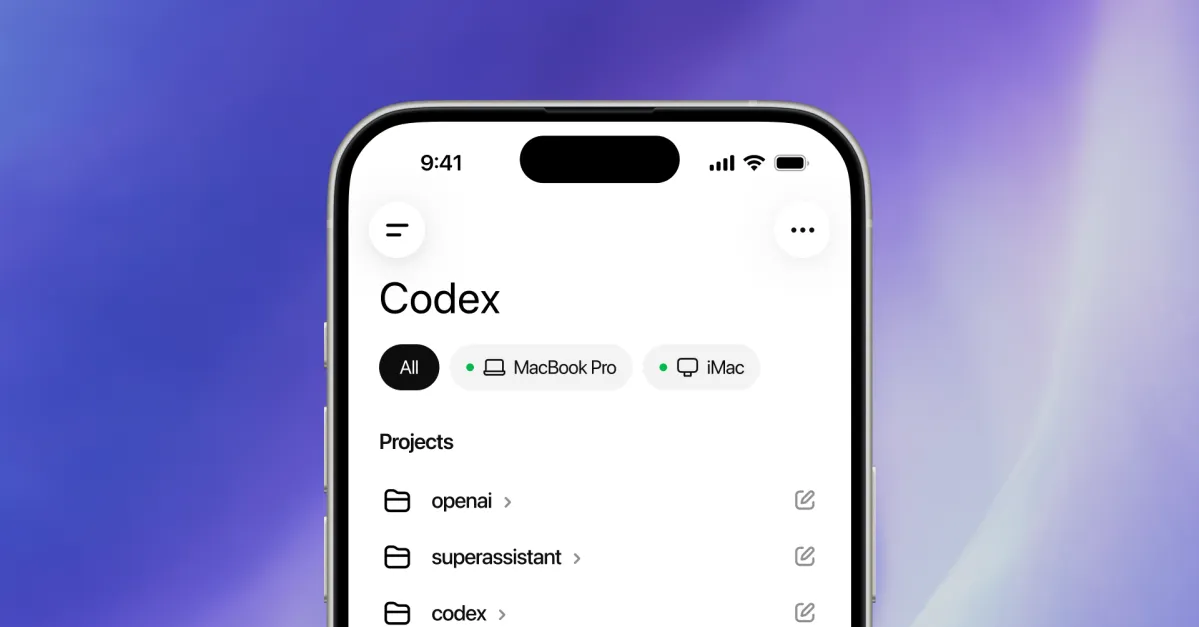 Codex di OpenAI disponibile nell’app mobile di ChatGPT!