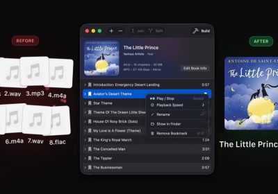 Trasforma MP3 e podcast in audiolibri su Mac con AudioBo