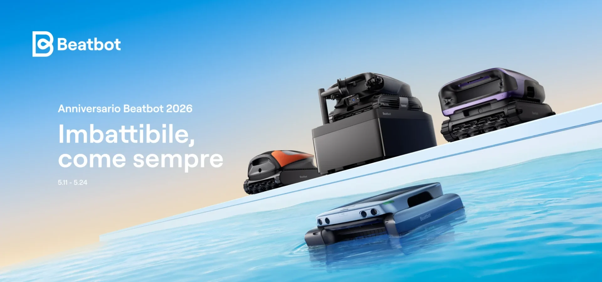 Anniversario di Beatbot: Sconti Impareggiabili Fino al 30% sui Robot per Piscine!