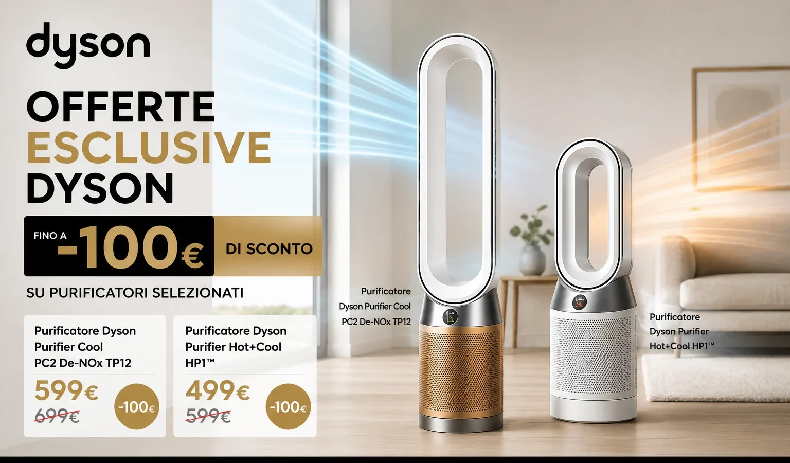 Dyson: Sconti Imperdibili su Purificatori Top, Risparmia fino a 100€!