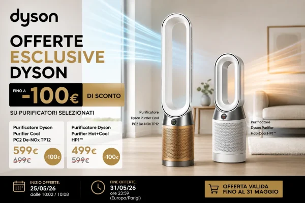 Dyson: Sconti Imperdibili su Purificatori Top, Risparmia fino a 100€!
