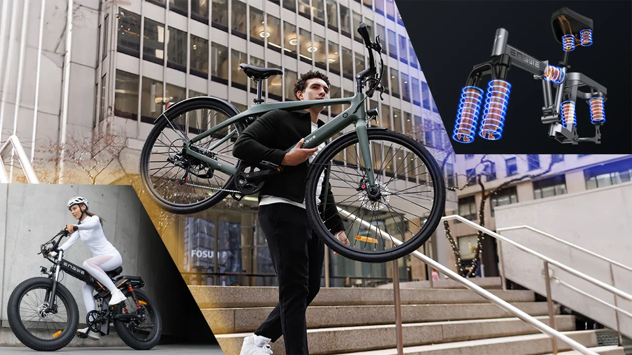 Engwe sorprende: 700 euro di sconto sulle e-bike in carbonio e offerte imperdibili su modelli con triplo e quadruplo ammortizzatore!