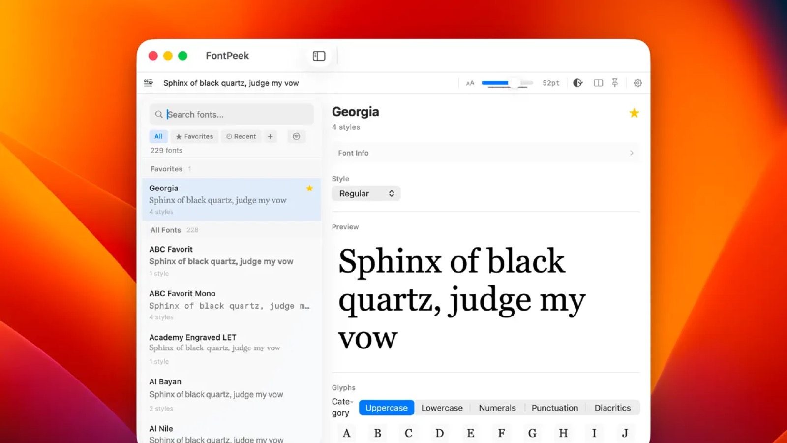Scopri quanto è semplice confrontare i font su Mac con FontPeek!