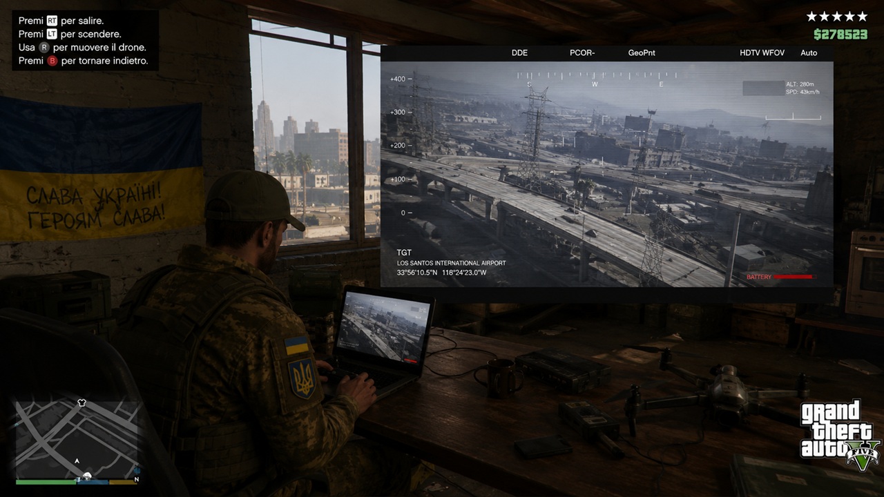 GTA 5: Il Video Gioco che Aiuta l’Ucraina a Formare Piloti di Droni contro Putin