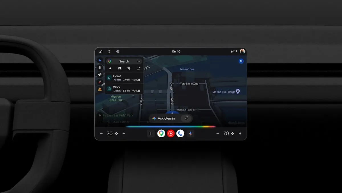 L’assistente AI Gemini di Google arriva a bordo di milioni di veicoli
