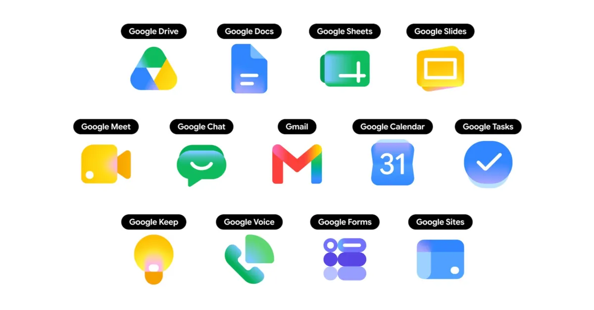 Riprogettazione dell’icona Gradient Google in arrivo su Android, iOS e web