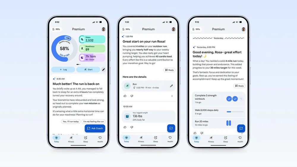 Lancio del coach virtuale per la salute di Google a soli 9,99 $ al mese