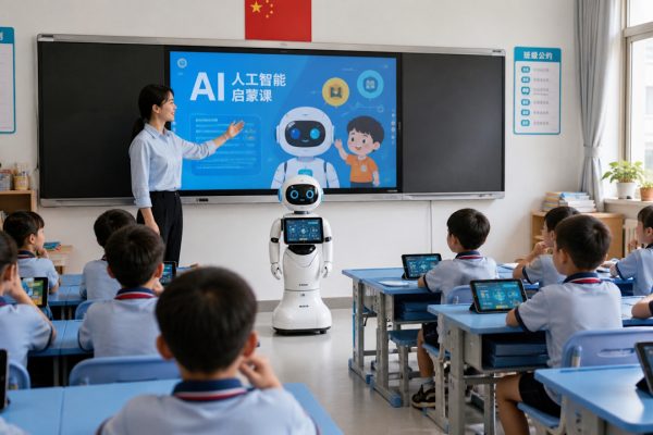 IA nelle scuole: il piano cinese per coinvolgere 200 milioni di studenti fin dal primo giorno di elementari