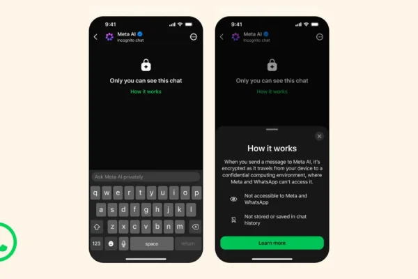 WhatsApp Lancia la Modalità Incognito nelle Chat di Meta AI