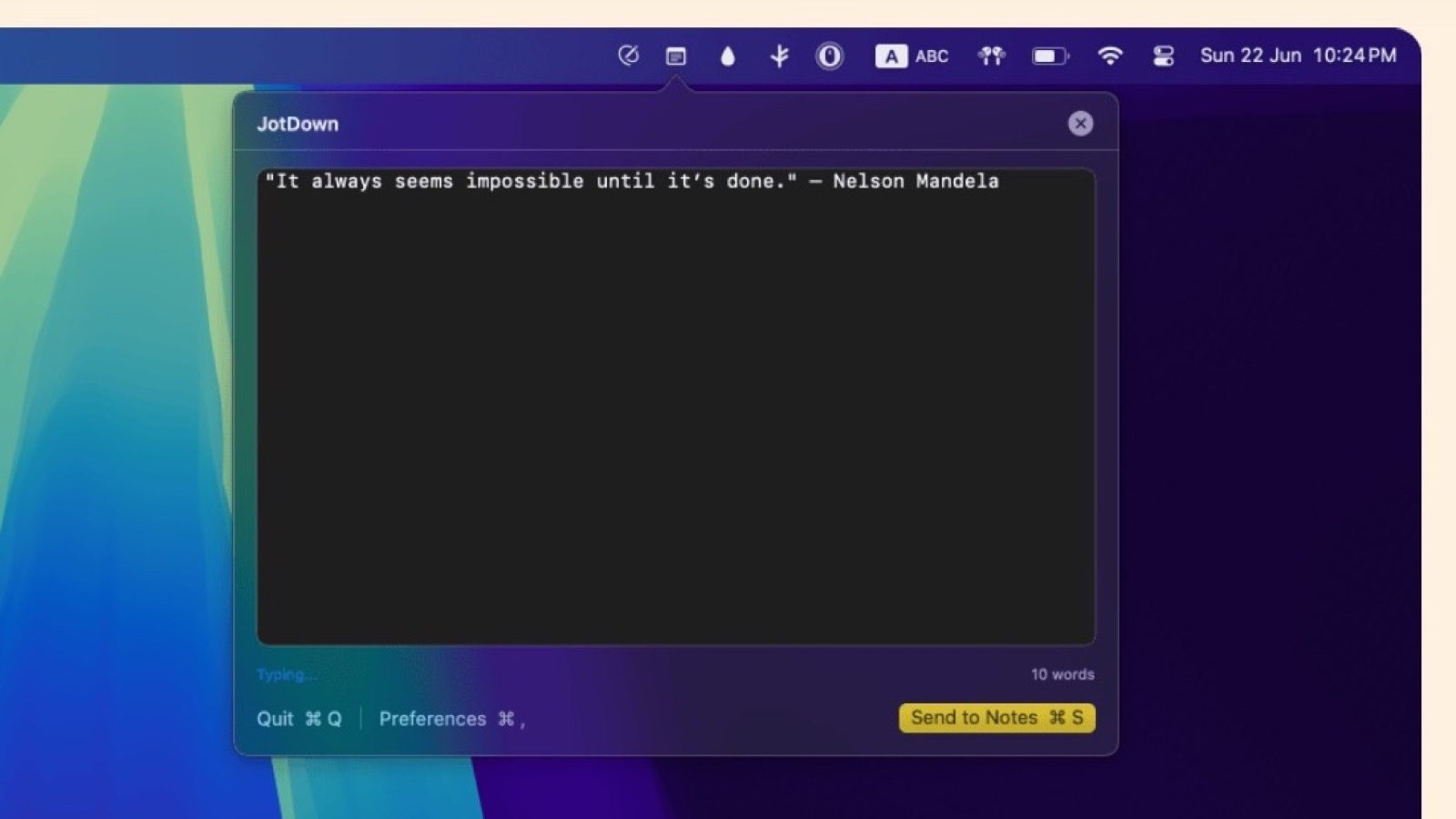 JotDown per Mac: Aggiungi Apple Note alla Barra dei Menu con Facile Accesso!