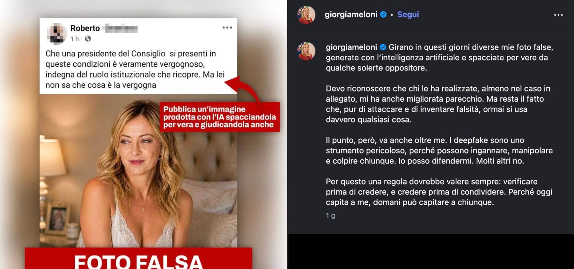Giorgia Meloni: Al centro della tempesta di disinformazione deepfake