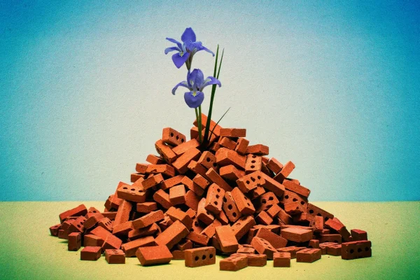 A Gaza si ricostruiscono case con mattoni in stile Lego ricavati dalle macerie