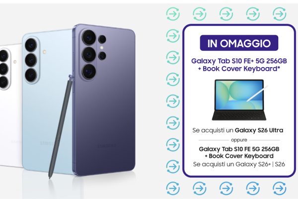 Samsung Galaxy S26 Ultra e base in offerta su Amazon: scopri come ricevere GRATIS un tablet del valore di 749€!