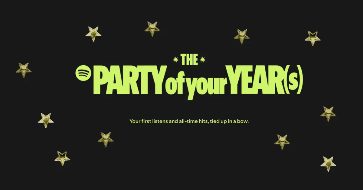 Il Party dell’Anno di Spotify: il tuo Spotify Wrapped di sempre