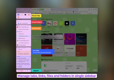 SupaSidebar: la barra laterale universale per tutti i browser su Mac