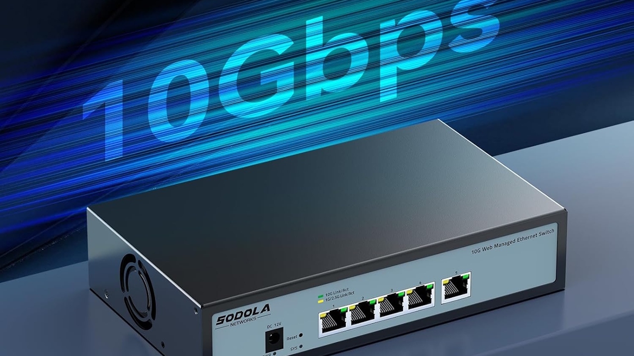 Switch 5 porte 10GBase-T gestito web a soli 137€: scopri l’ultra-velocità della rete su Amazon Italia!