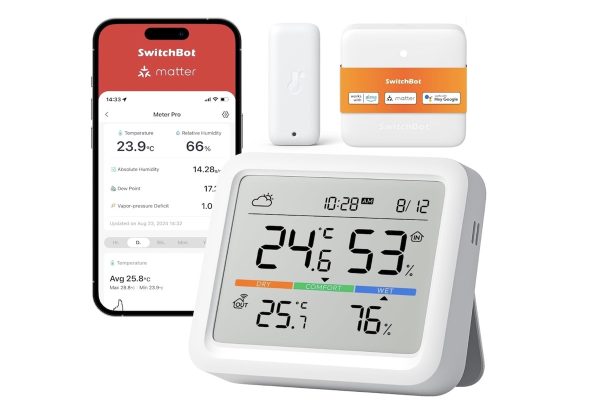 Offerta SwitchBot Stazione Meteo Wi-Fi a 49 €: Controlla Condizionatore e Monitora Temperatura e Umidità!