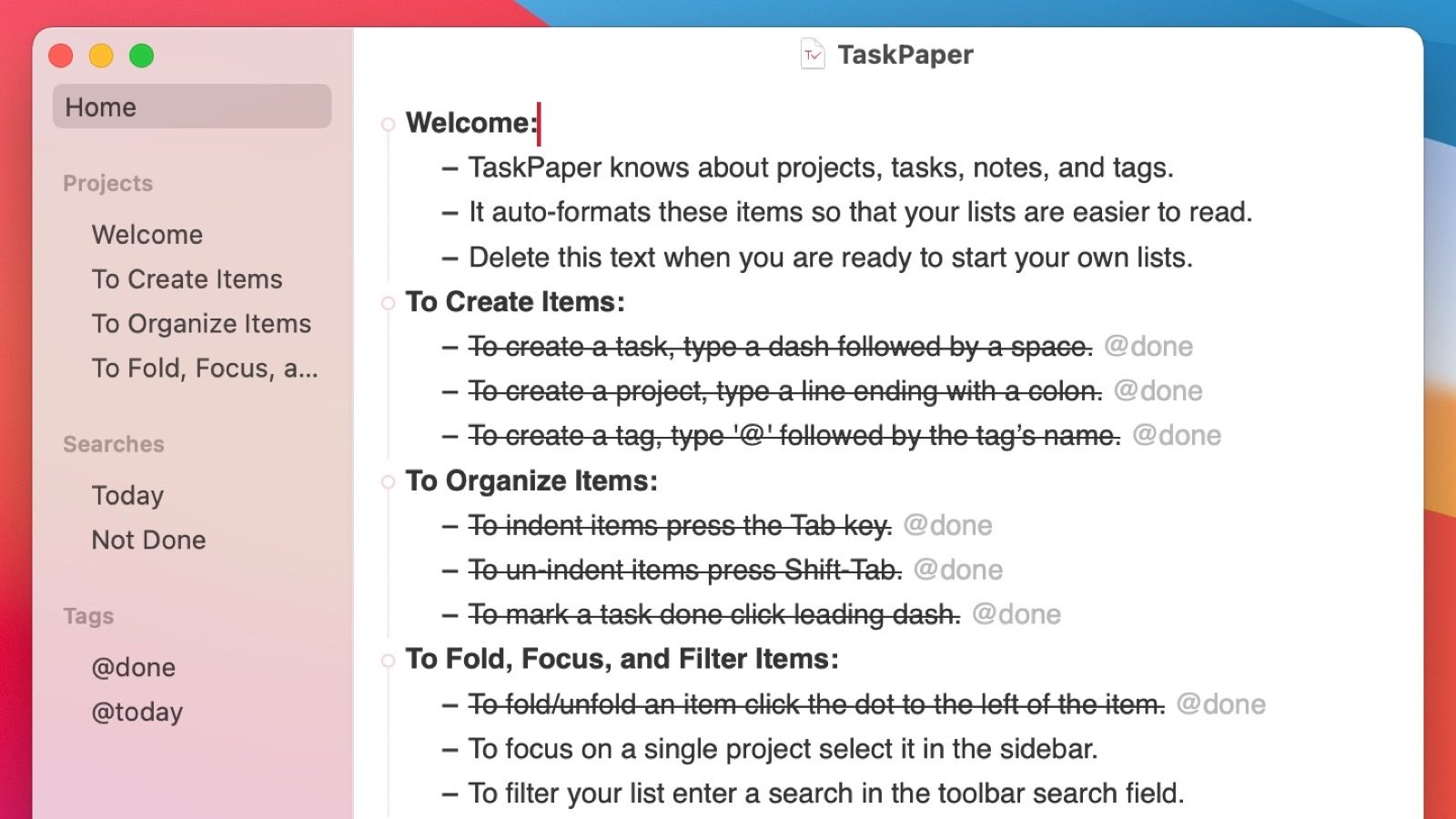 Organizza al Meglio le Tue Liste su Mac con TaskPaper: Scopri l’Intelligenza dell’Organizzazione!