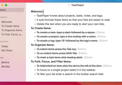 Organizza al Meglio le Tue Liste su Mac con TaskPaper: Scopri l’Intelligenza dell’Organizzazione!