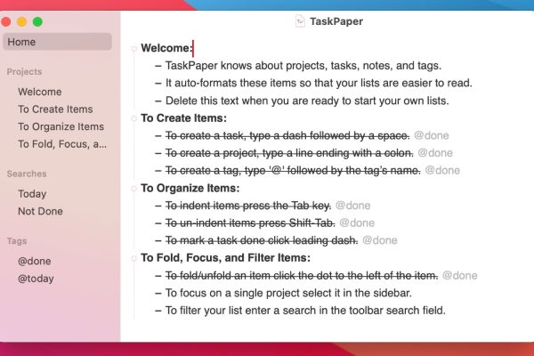 Organizza al Meglio le Tue Liste su Mac con TaskPaper: Scopri l’Intelligenza dell’Organizzazione!