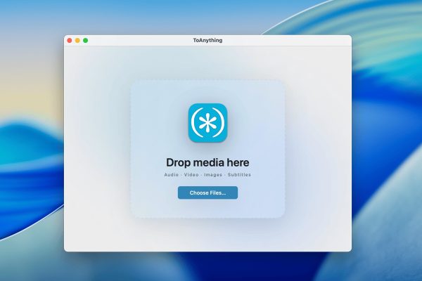 Convertire audio, video e immagini su Mac: scopri quanto è facile con ToAnything