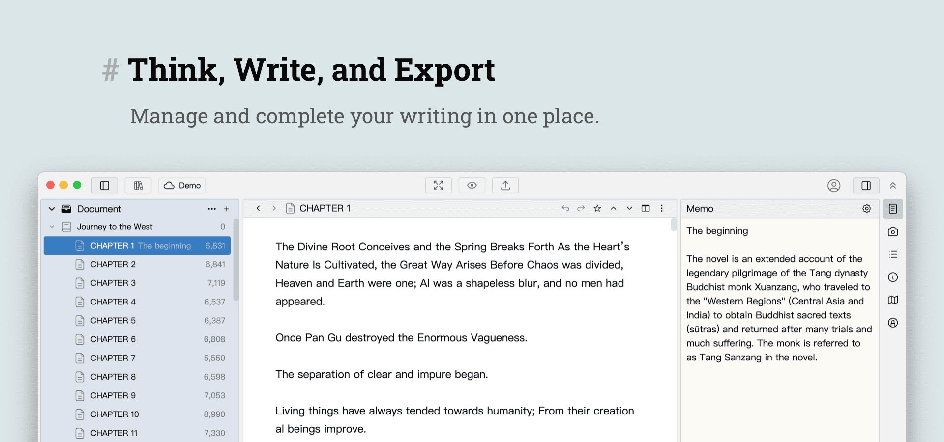 WonderPen Pro: Scrivi e Organizza Romanzi, Appunti e Progetti Complessi su Mac