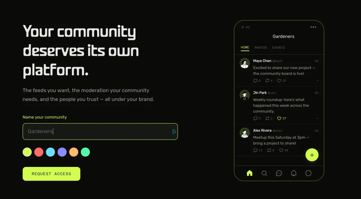 Acorn lancia un’alternativa a Communities di X, mettendo i creatori al comando