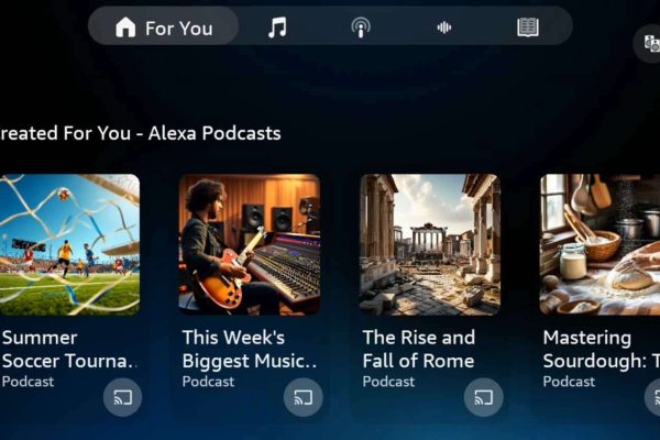 Podcast AI su qualsiasi tema con Alexa Plus e due conduttori!