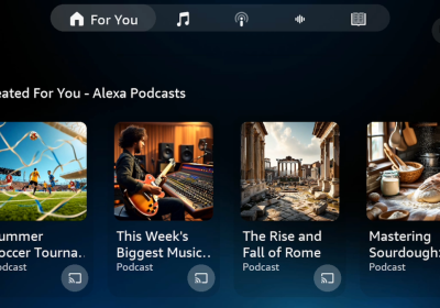La nuova funzione di Alexa+ di Amazon può generare episodi di podcast