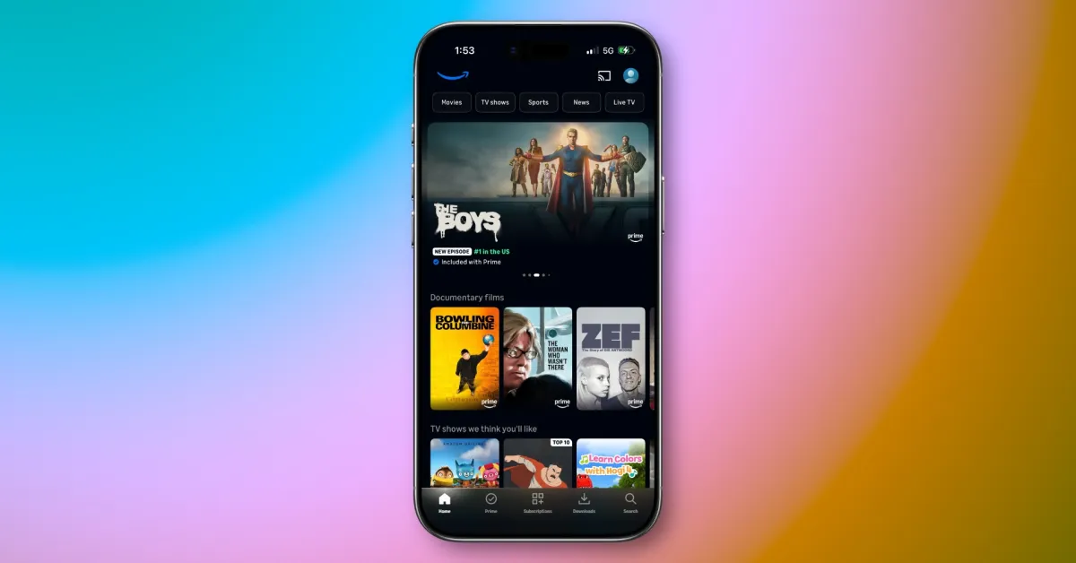 Prime Video introduce i video verticali nell’app per iPhone!