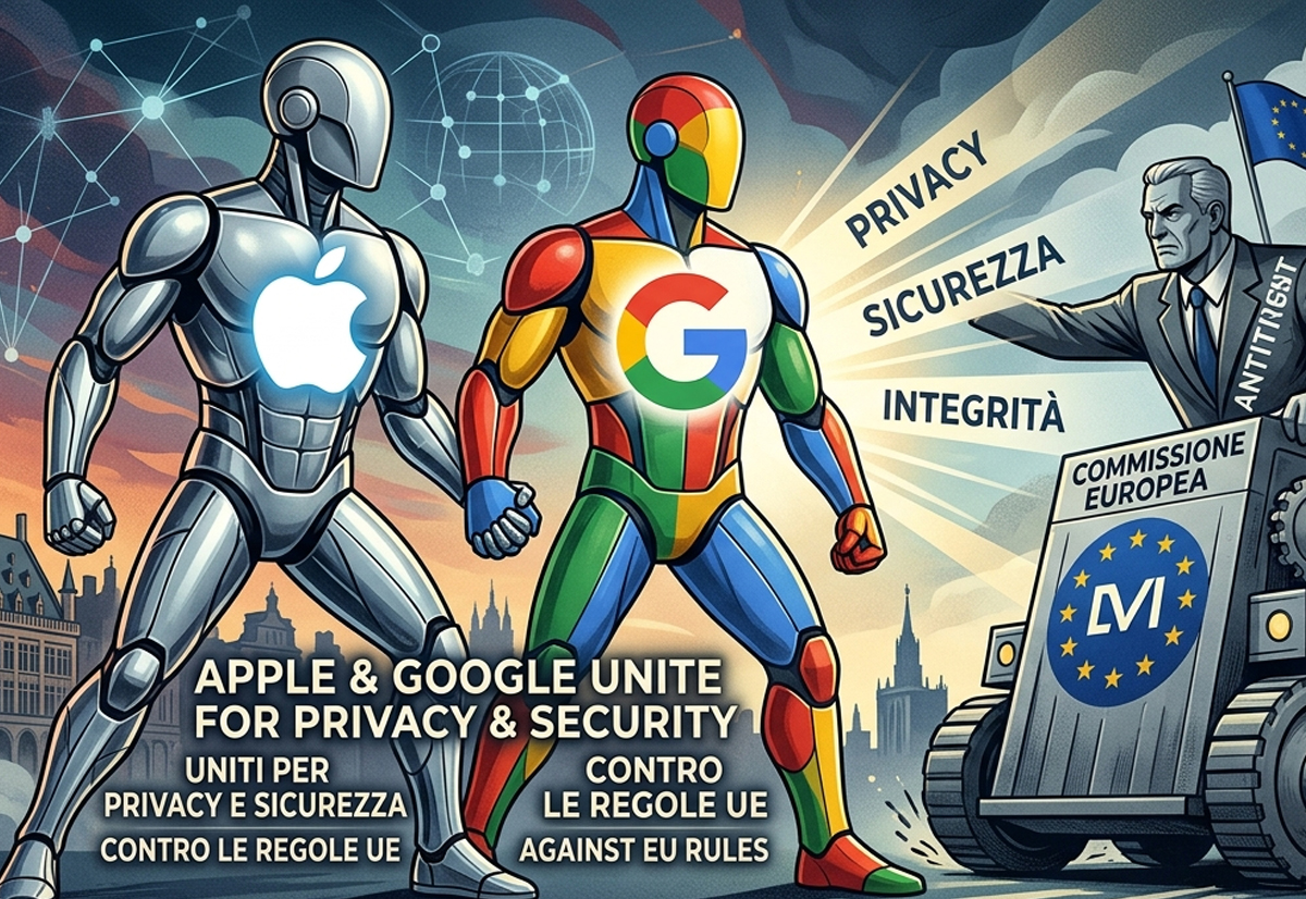 Apple e Google si uniscono contro l’UE: “L’IA minaccia la privacy”