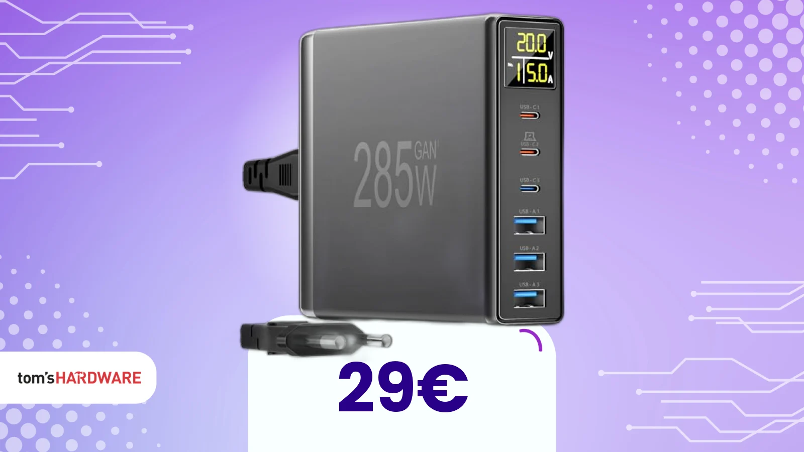 285W e tante porte: il caricatore multi-device imperdibile sotto i 30€!
