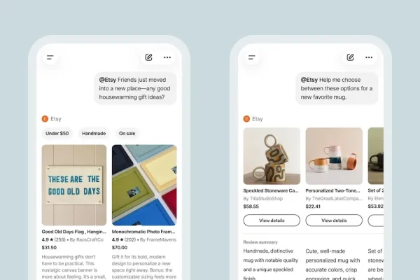 Etsy lancia l’app su ChatGPT per potenziare la sua innovazione AI