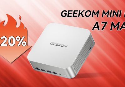 GEEKOM AMD Gaming MINI PC A7 Max: approfitta del 20% di sconto immediato al prezzo più conveniente!