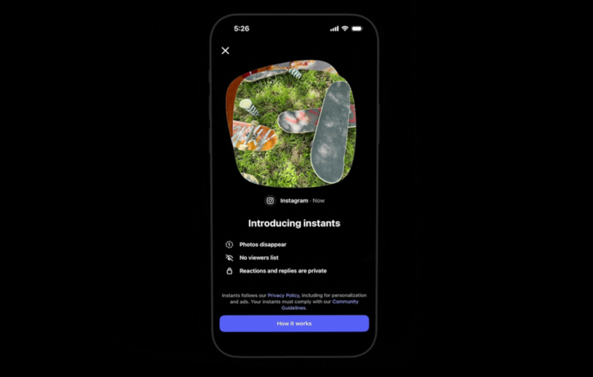 La nuova funzione ‘Instants’ di Instagram: un mix tra Snapchat e BeReal