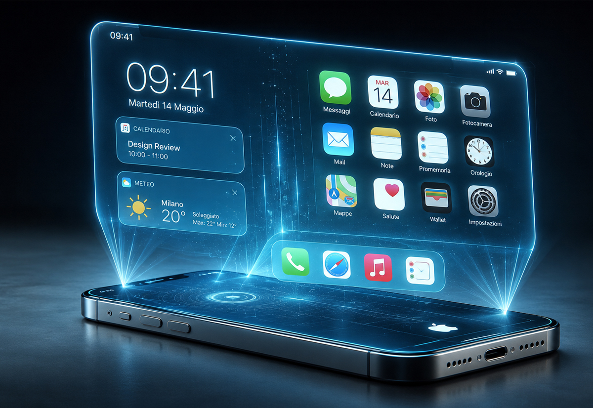 Apple sviluppa un innovativo “iPhone spaziale” con display olografico!