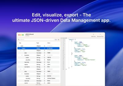 Potenzia la tua produttività su Mac con JSON Wizard per gestire file strutturati!