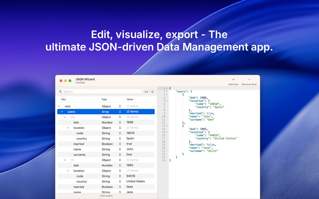 Potenzia la tua produttività su Mac con JSON Wizard per gestire file strutturati!
