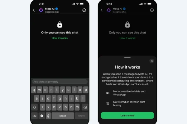 Mark Zuckerberg presenta la nuova chat Meta AI, completamente privata e crittografata