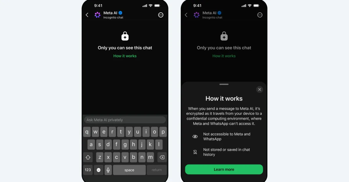 Mark Zuckerberg presenta la nuova chat Meta AI, completamente privata e crittografata