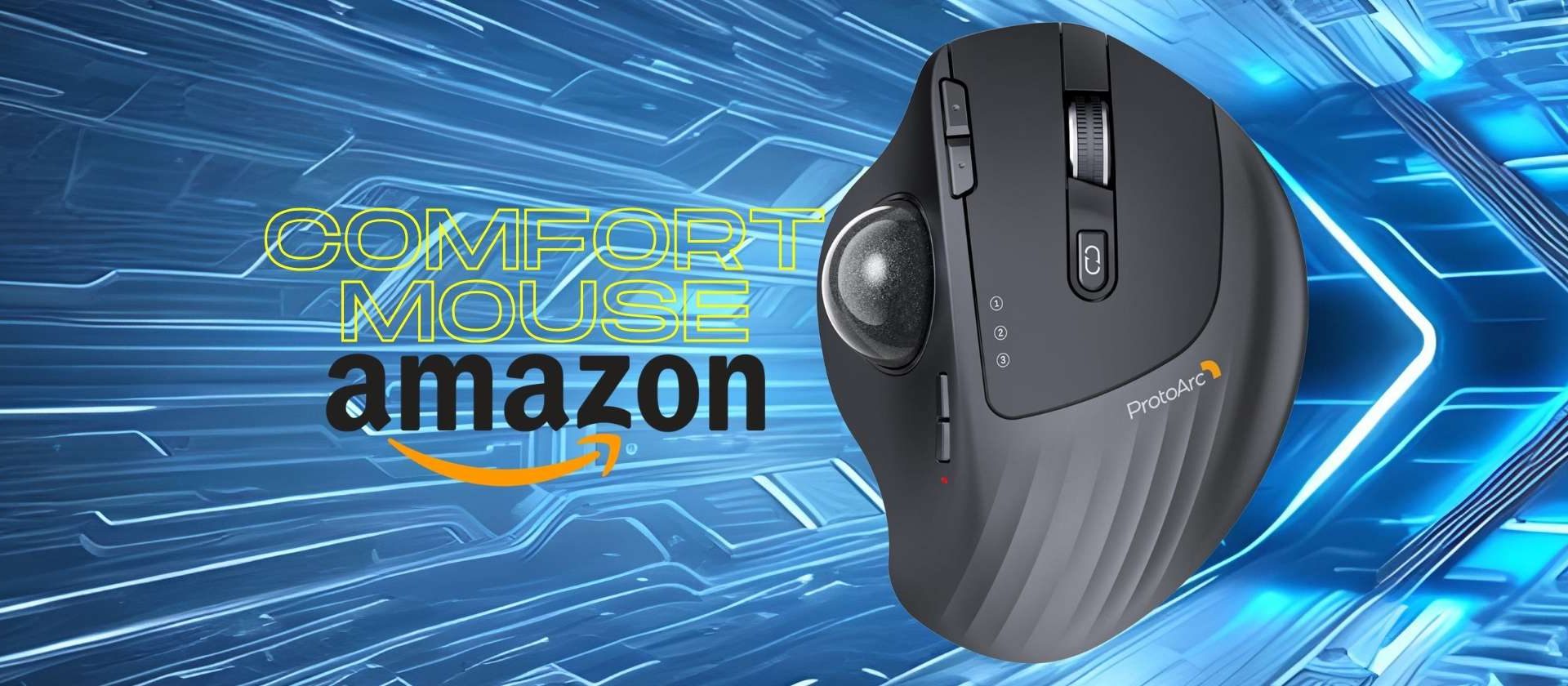 Mouse wireless ProtoArc Trackball: comfort e convenienza al miglior prezzo