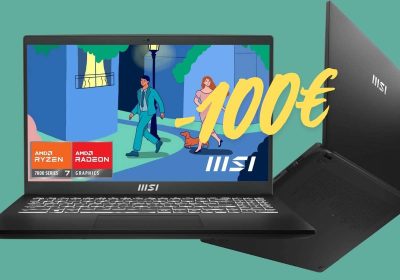 MSI Modern 15: potente notebook 15,6″ con AMD Ryzen 7 in offerta a -100€