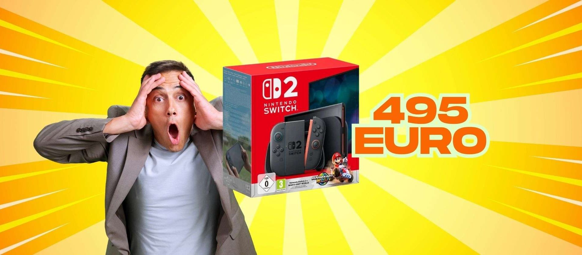 Scopri l’incredibile offerta: Nintendo Switch 2 e Mario Kart World a soli 495€ su eBay!