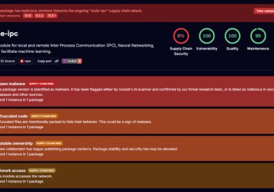 Scoperta Backdoor Stealer in 3 Versioni di Node-IPC: Minaccia ai Segreti dei Sviluppatori