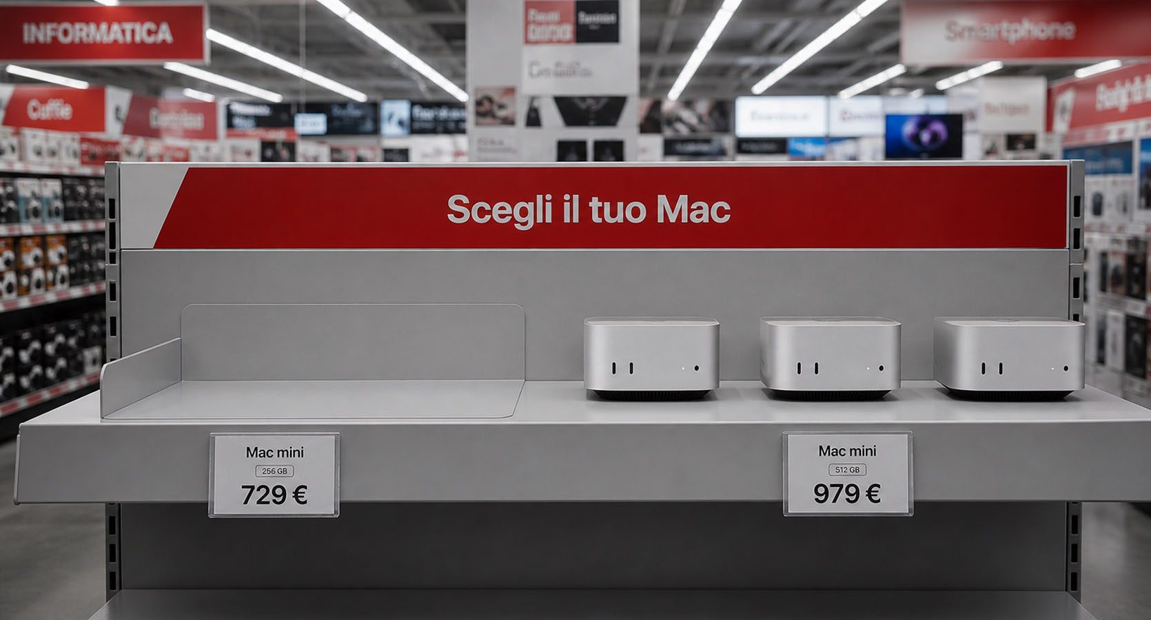 Mac mini da 256GB in offerta a 599€
