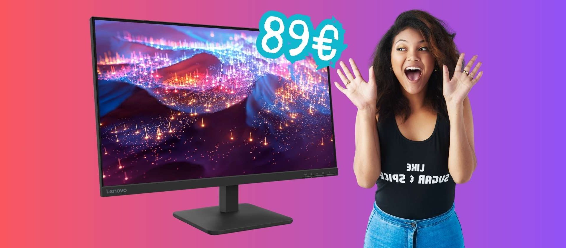 Monitor Lenovo FHD 27″ con Prezzo Imbattibile e Alta Qualità a Solo 89€