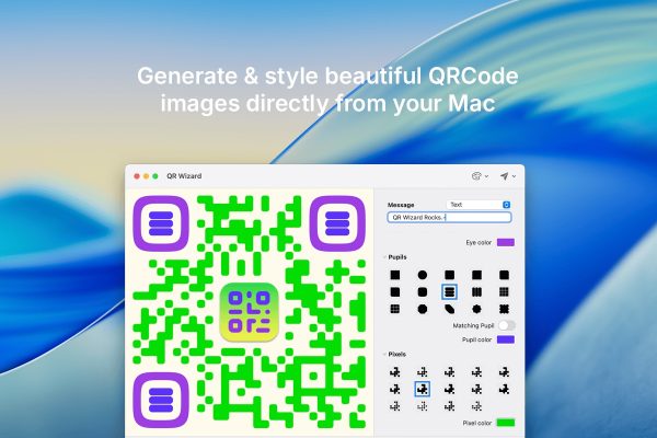 Crea Codici QR Personalizzati su Mac con QR Wizard e Licenza Illimitata